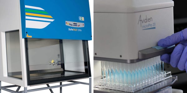 Working in Safety Cabinets with the microPro