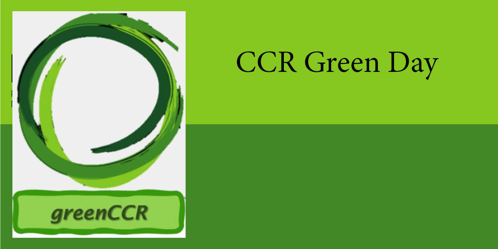 CCR Green Day - Plastik neu denken